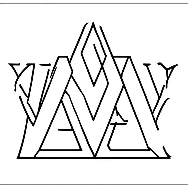 "Ynwa" anagram tattoo design idea
