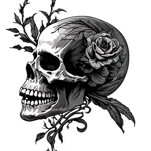 life and death is the power  tattoo design idea