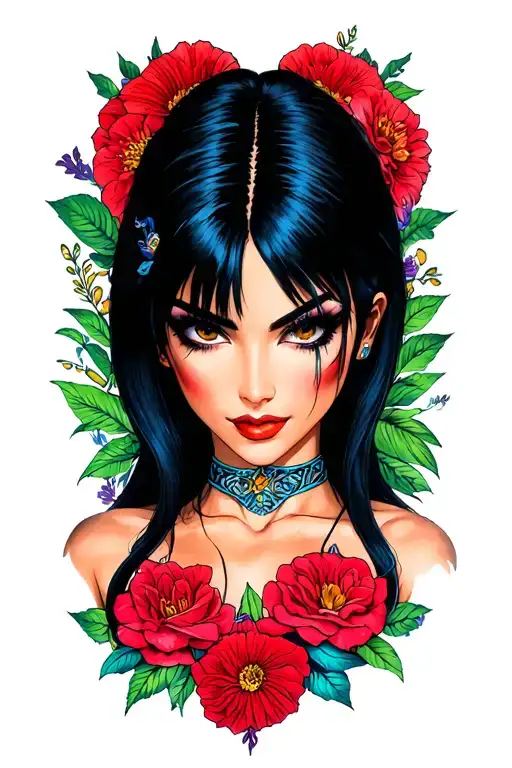 Nico robin one piece tattoo design idea