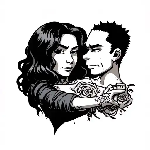 bart hits lisa in the shoulder tattoo tattoo design idea