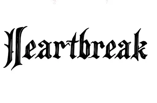 "Heartbreak" tattoo design idea