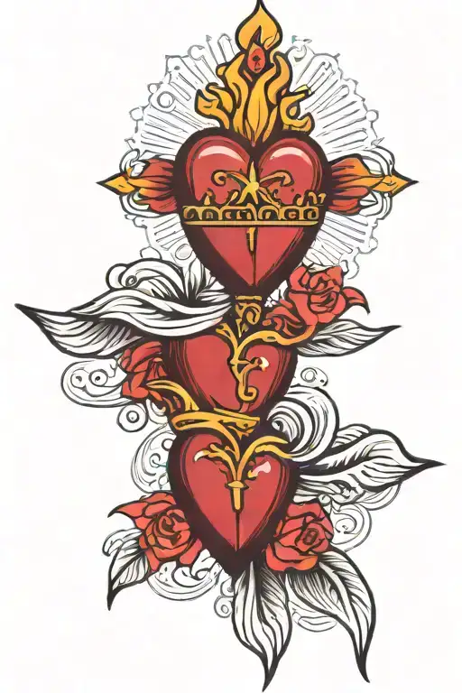 consecration in the sacred heart of Jesus Christ tattoo design idea