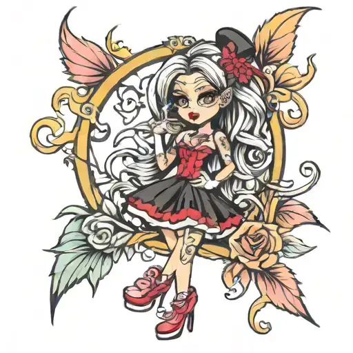 bratz font tattoo design idea