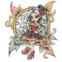 bratz font tattoo design idea