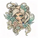 bratz font tattoo design idea