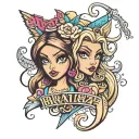 bratz font tattoo design idea