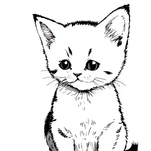 Text: And let's buy a bunch of lonely kittens of kittens. We will take them all home and cure our wounds. We really do not tattoo design idea