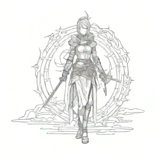 christal sage dark souls 3 tattoo design idea