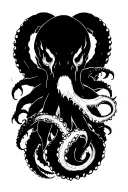 Kraken tattoo design idea