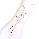 stars constellation scorpio libra aries tattoo design idea