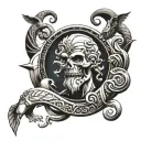 A tattoo combining elements of Brazilian Jiu-Jitsu and Greek mythology tattoo design idea