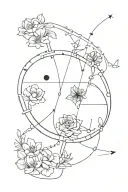 timeline tattoo design idea