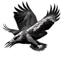 Buzzard tattoo design idea