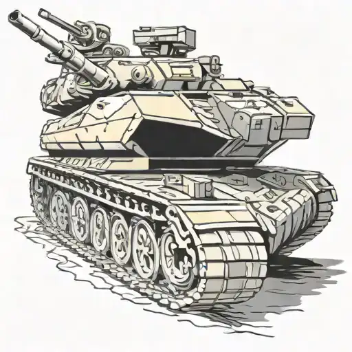 leopard 2 tank tattoo design idea