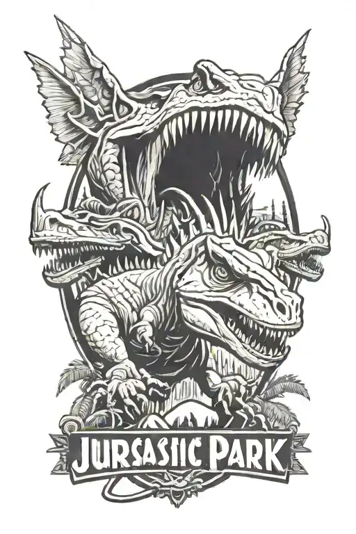 Jurassic Park tattoo design idea