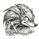 Sonic tattoo design idea