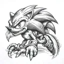 Sonic tattoo design idea