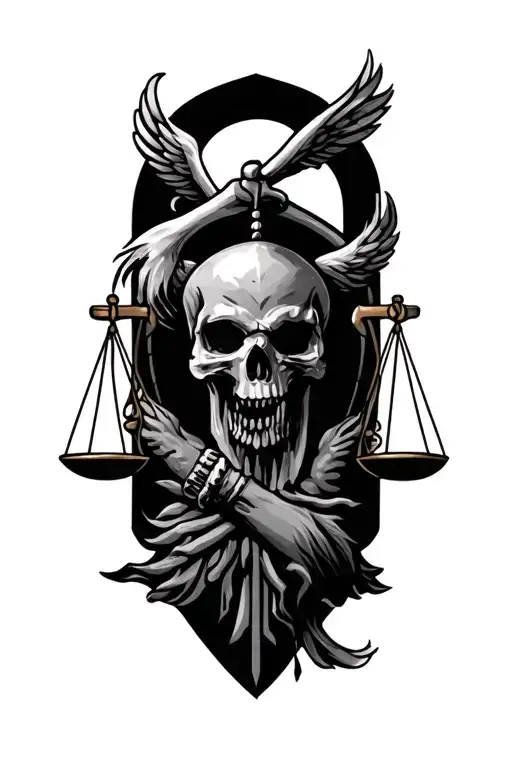 strenght honor justice and family tattoo design idea