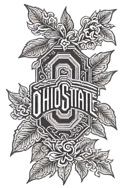 Ohio state logo tattoo design idea