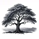 African Tree tattoo design idea