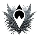 Bermuda Triangle tattoo design idea