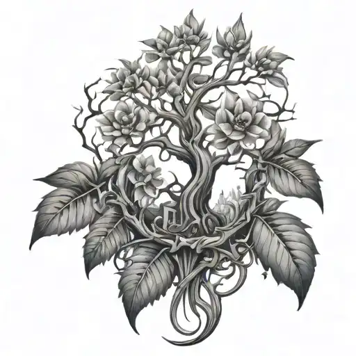 poison tree forearm tattoo tattoo design idea