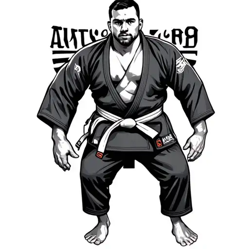 bjj gi wearing tattoo design idea
