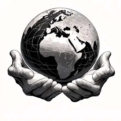 atlas holding the world tattoo design idea