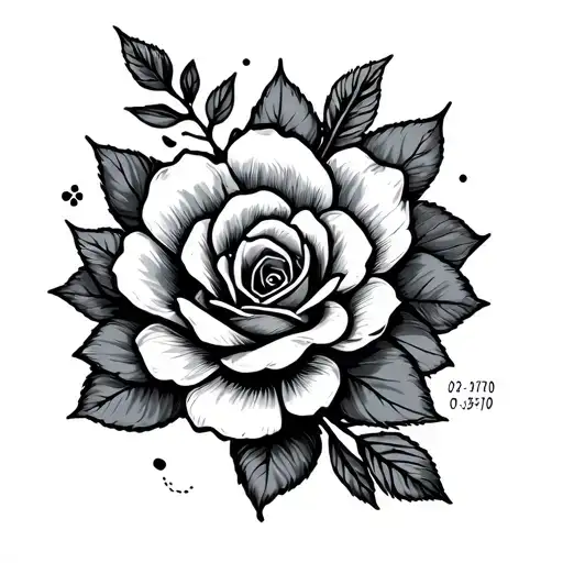 Simple small tattoo with a birth date. The birth date being 02-03-1970 tattoo design idea