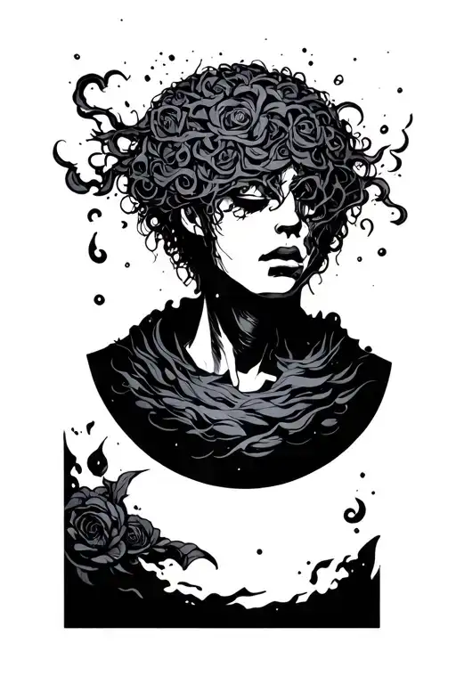 Anxiety Overthinking Depression tattoo design idea