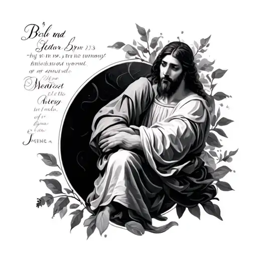 Psalm 23 tattoo design idea