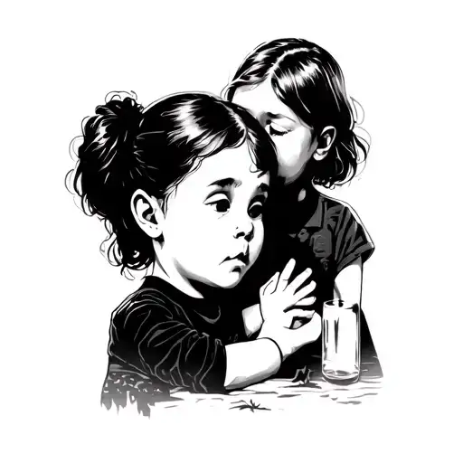 difficult childhood. mother drank. beat, abused. difficult age, problems with father. was not needed by anyone tattoo design idea