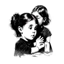 difficult childhood. mother drank. beat, abused. difficult age, problems with father. was not needed by anyone tattoo design idea