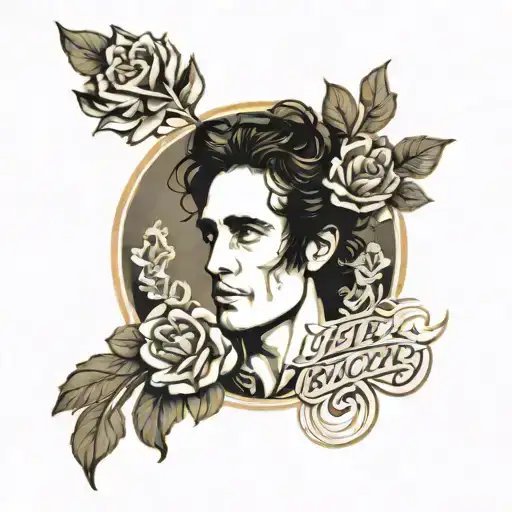 Jeff Buckley Grace album cover tattoo design idea