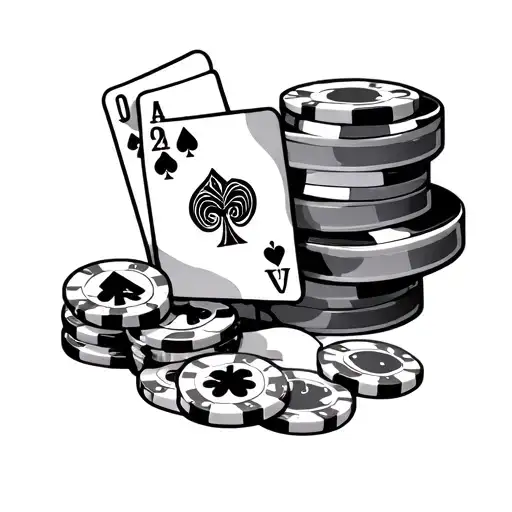 Gambling tattoo design idea