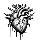 Heart Attack tattoo design idea
