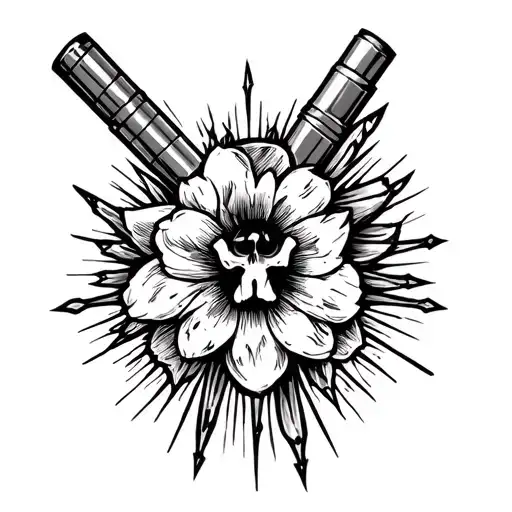  bullet and i wanted to get a tattoo related to his name and death passing right in front of our eyes tattoo design idea