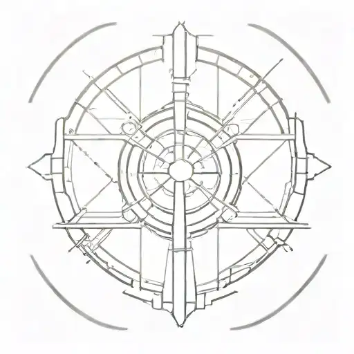 a light saber piercing iron man arc reactor tattoo design idea