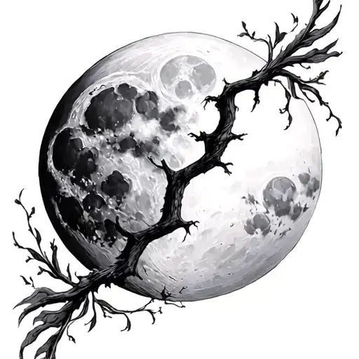 I'm in love with the moon, which could not be mine. tattoo design idea