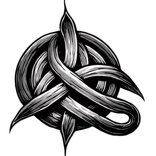 witches knot tattoo design idea