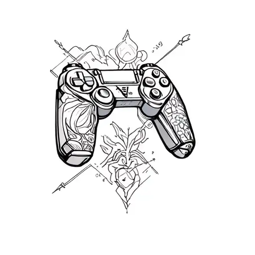 gamer tattoo design idea