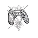 gamer tattoo design idea