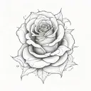 live and dead rose with text memento mori and memento vivire tattoo design idea