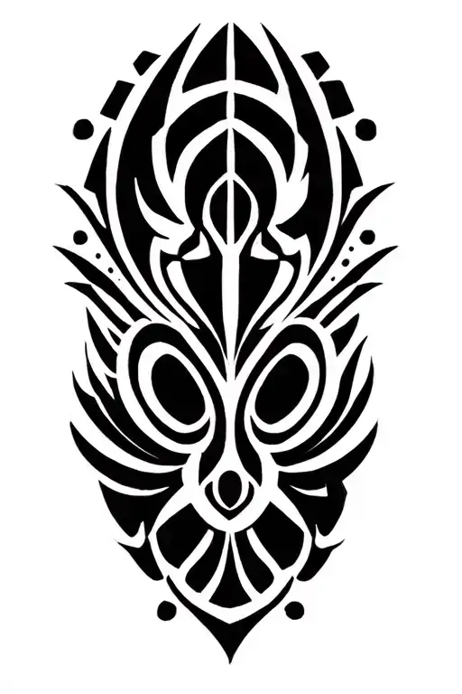 guam tribal half sleeve tattoo design idea