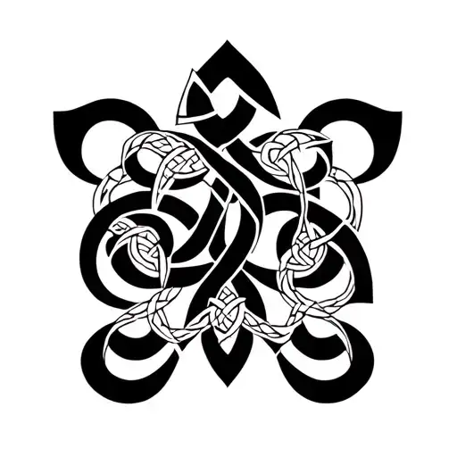 Celtic tattoo, ermine heraldic spots, Brittany, triskelion  tattoo design idea
