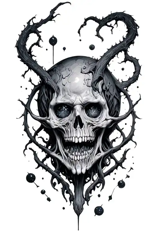 cosmic horror tattoo design idea