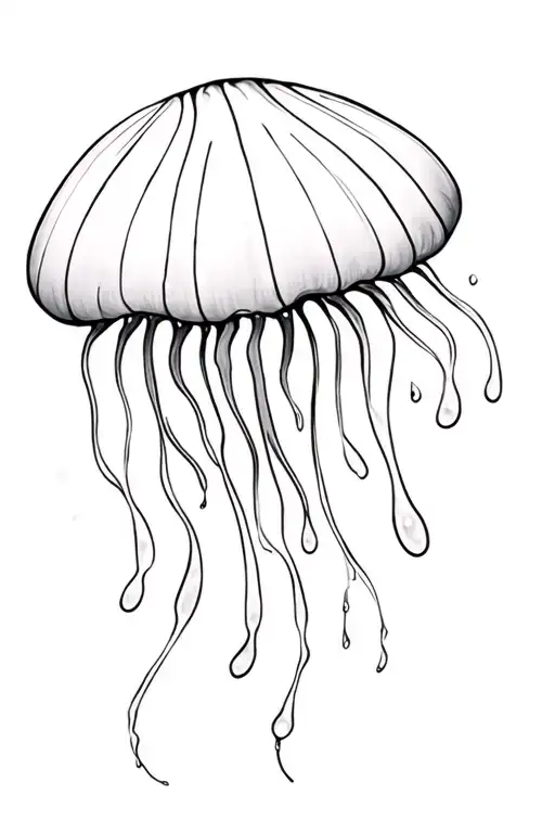 jelly fish tattoo design idea