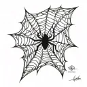 Spider web on knee sleeve tattoo tattoo design idea
