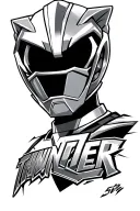 Power ranger dino thunder tattoo design idea