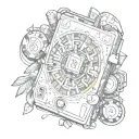 gambling video game tattoo design idea